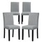 Dining Chair Set of 4 Upholstered Kitchen Dinette Chairs with Wood Frame